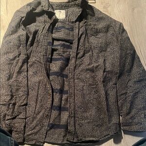 Men's Gray button up shirt on the byas XL